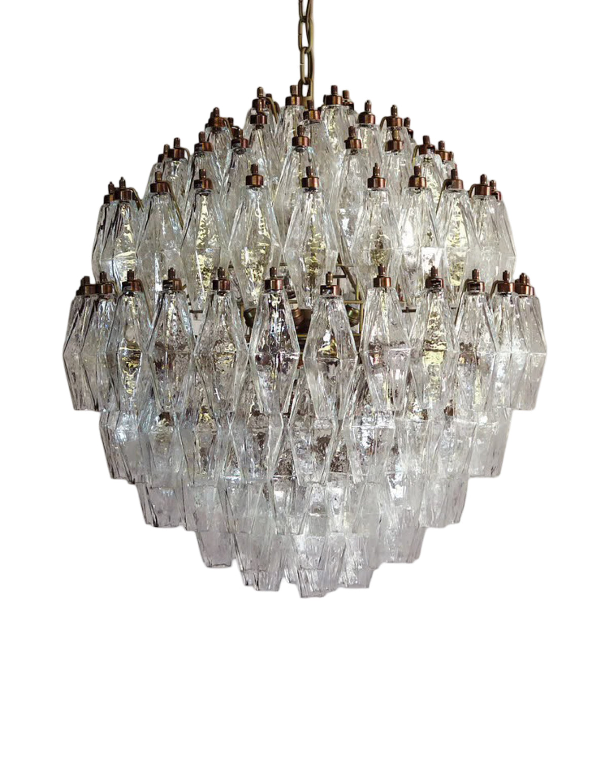 Murano Poliedri Lysekrone 140 glass