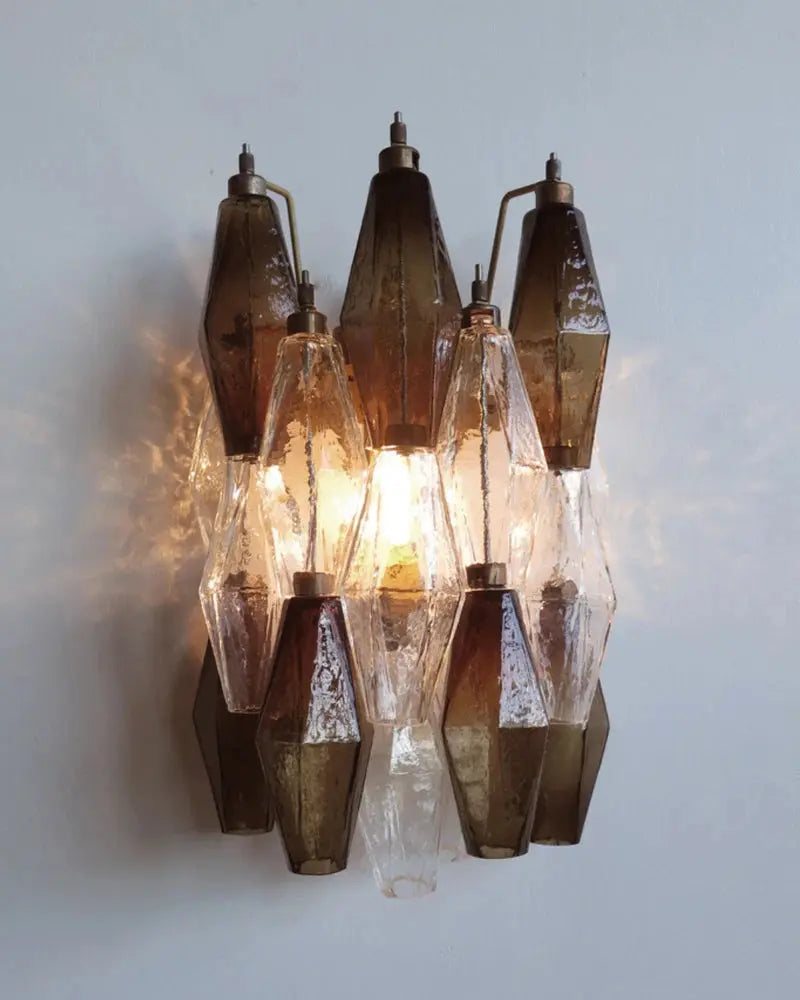 Murano vegglampe poliedri 16 glass (2 stk) Murano Studio