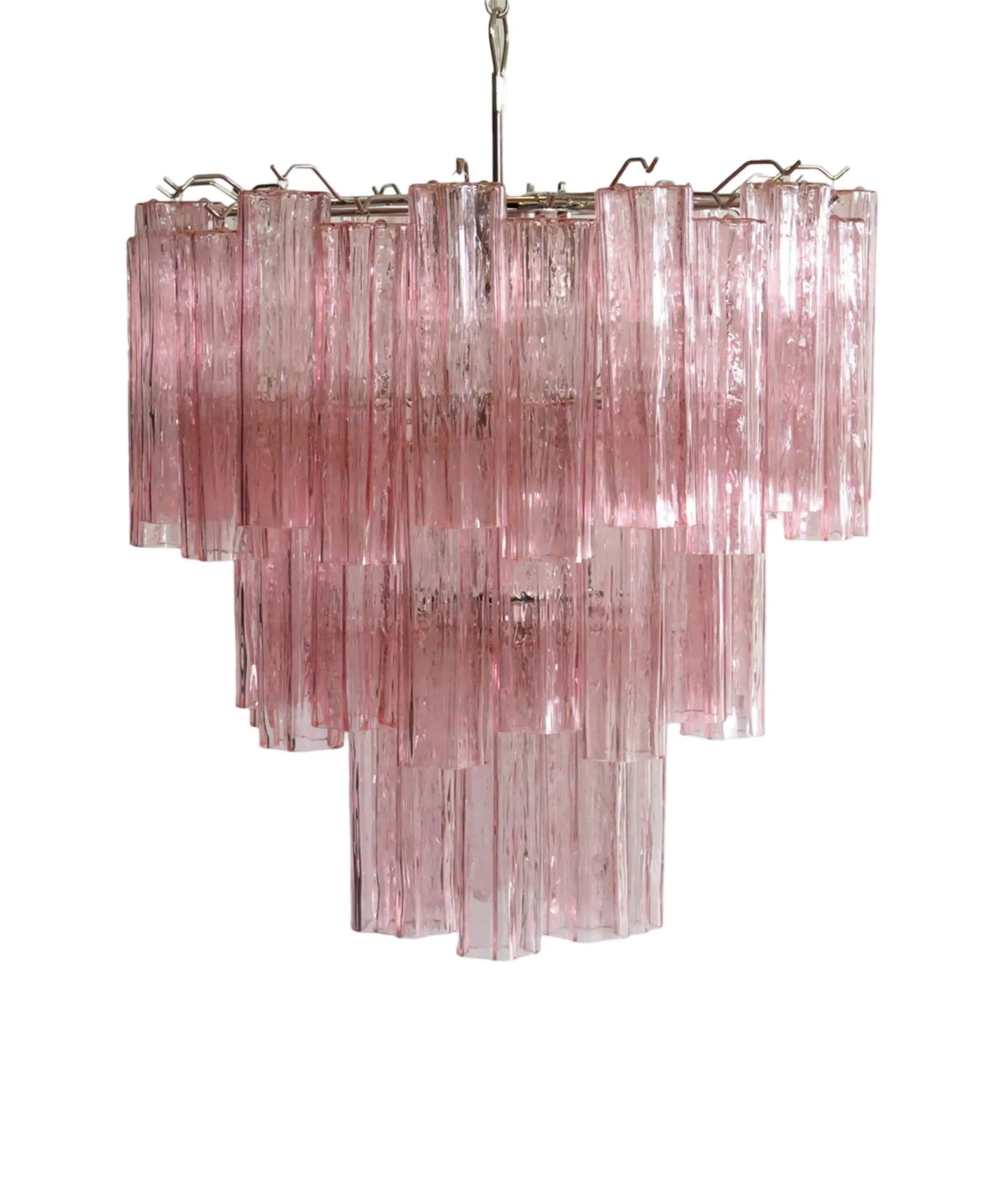 Murano Lysekrone 48 Glassrør Murano Studio