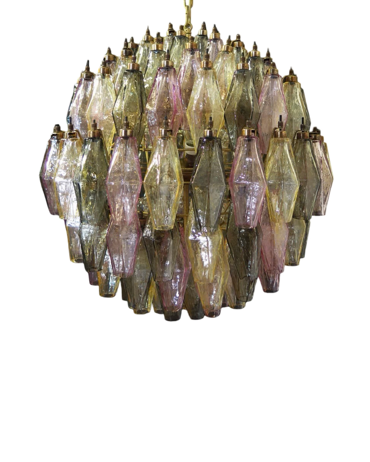 Murano Poliedri Lysekrone 140 glass