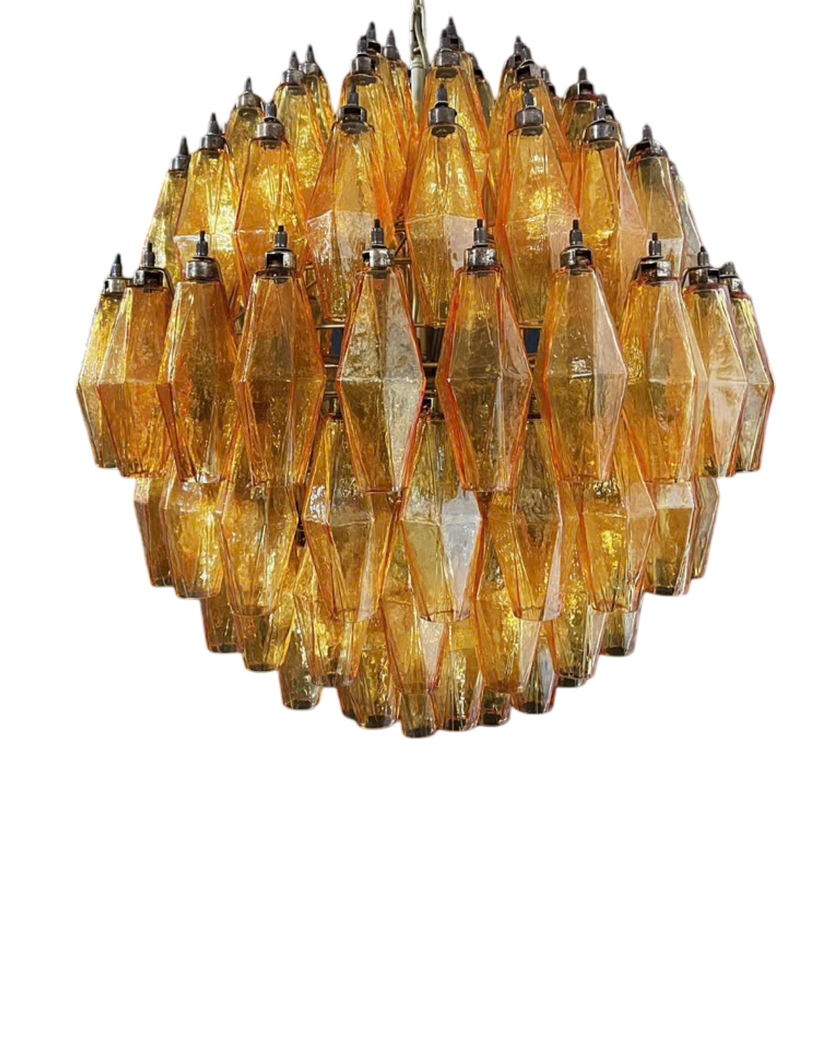 Murano Poliedri Lysekrone 140 glass