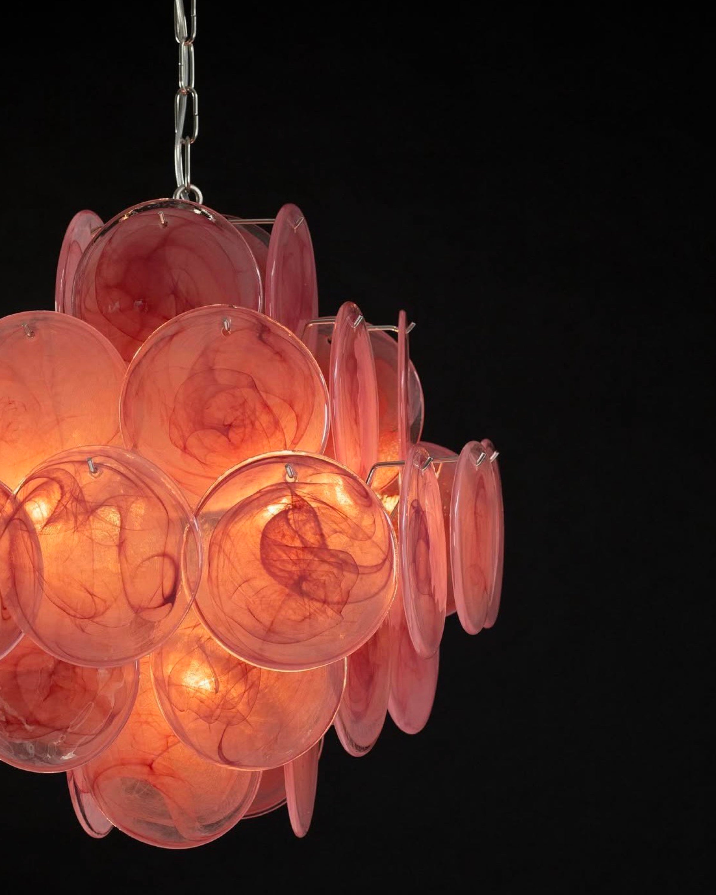 Murano Lysekrone Diskglass 36 Murano Studio