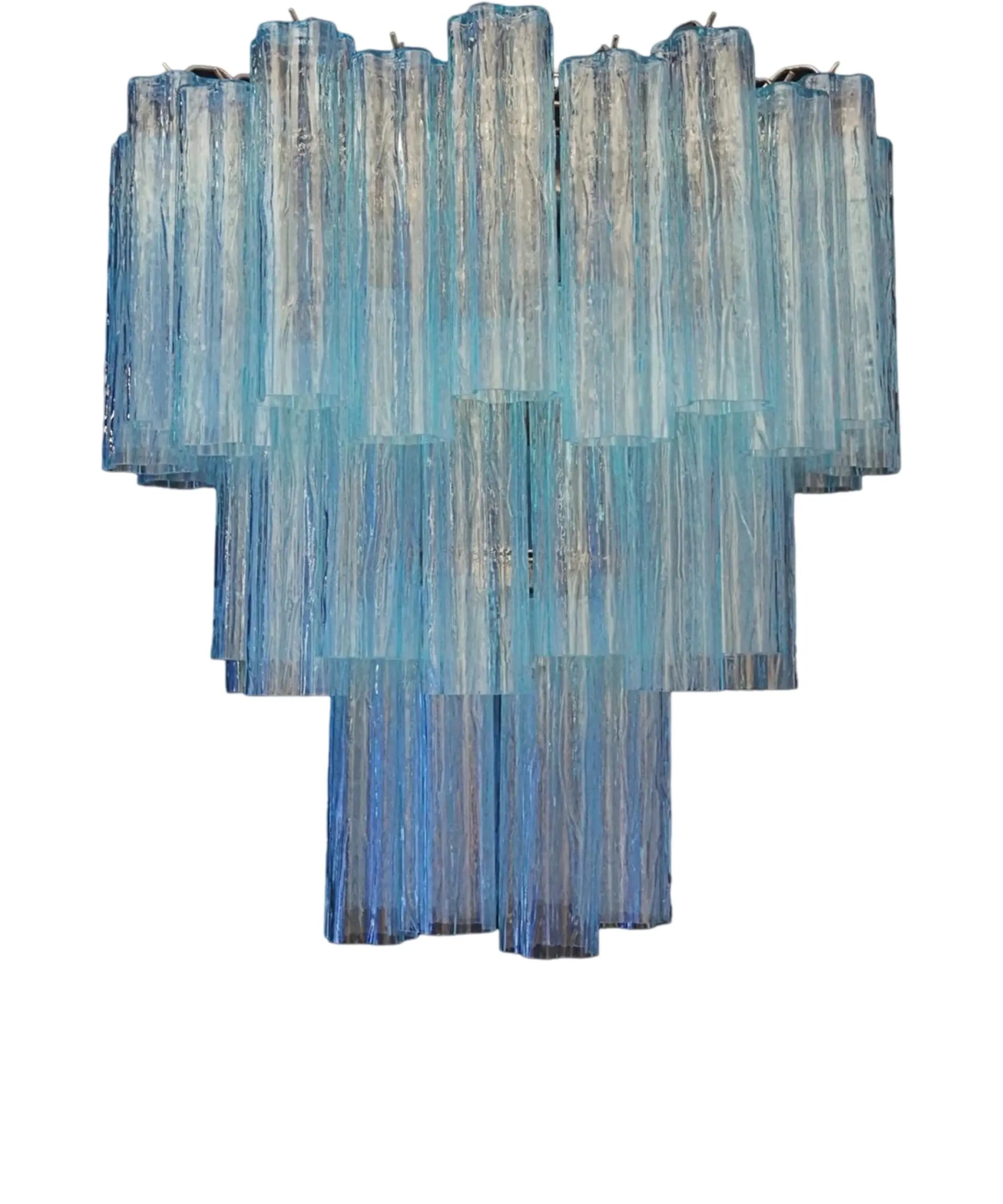 Murano Lysekrone 48 Glassrør Murano Studio