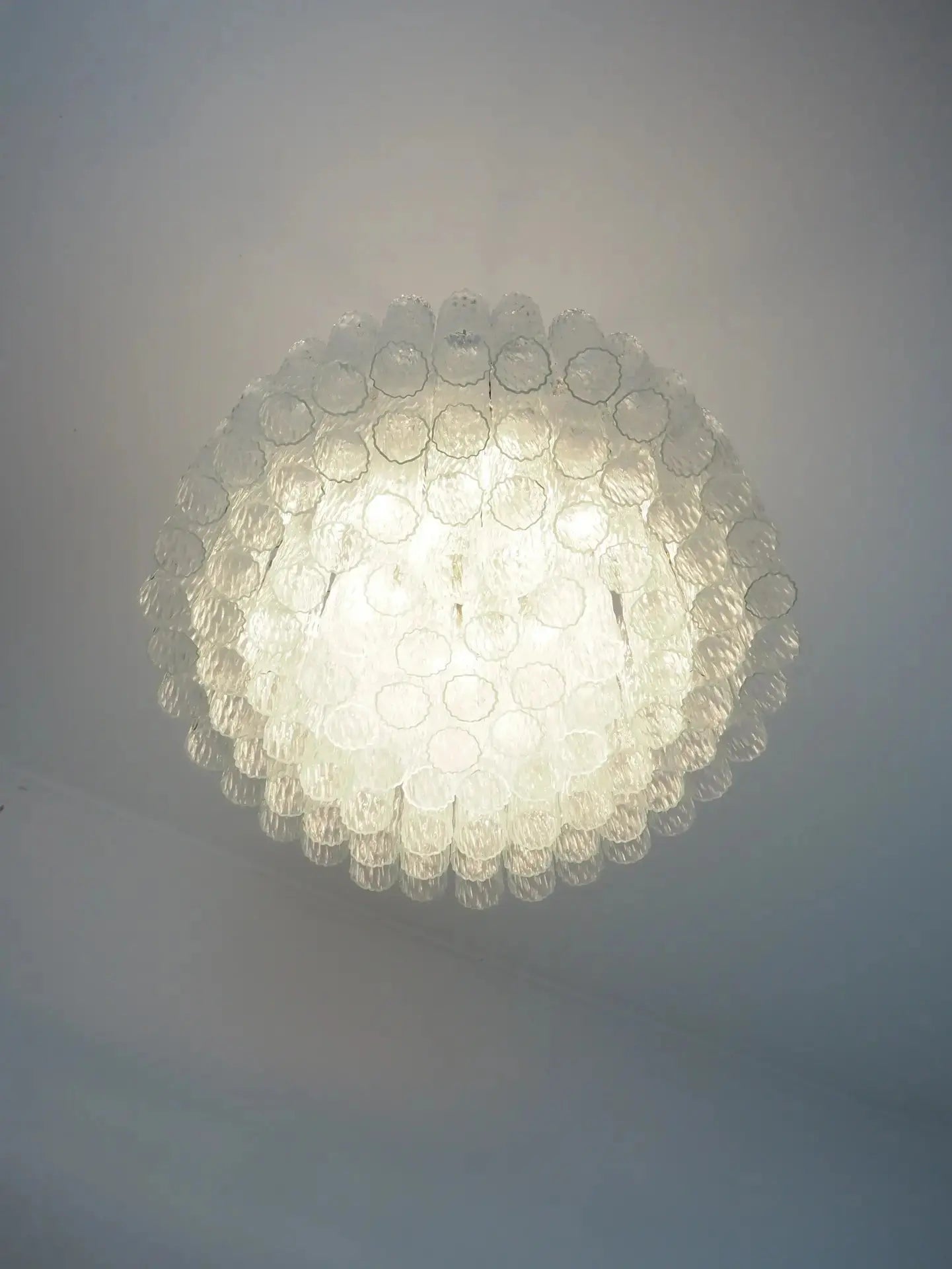 Murano Lysekrone Ice 101 Glassrør Murano Studio