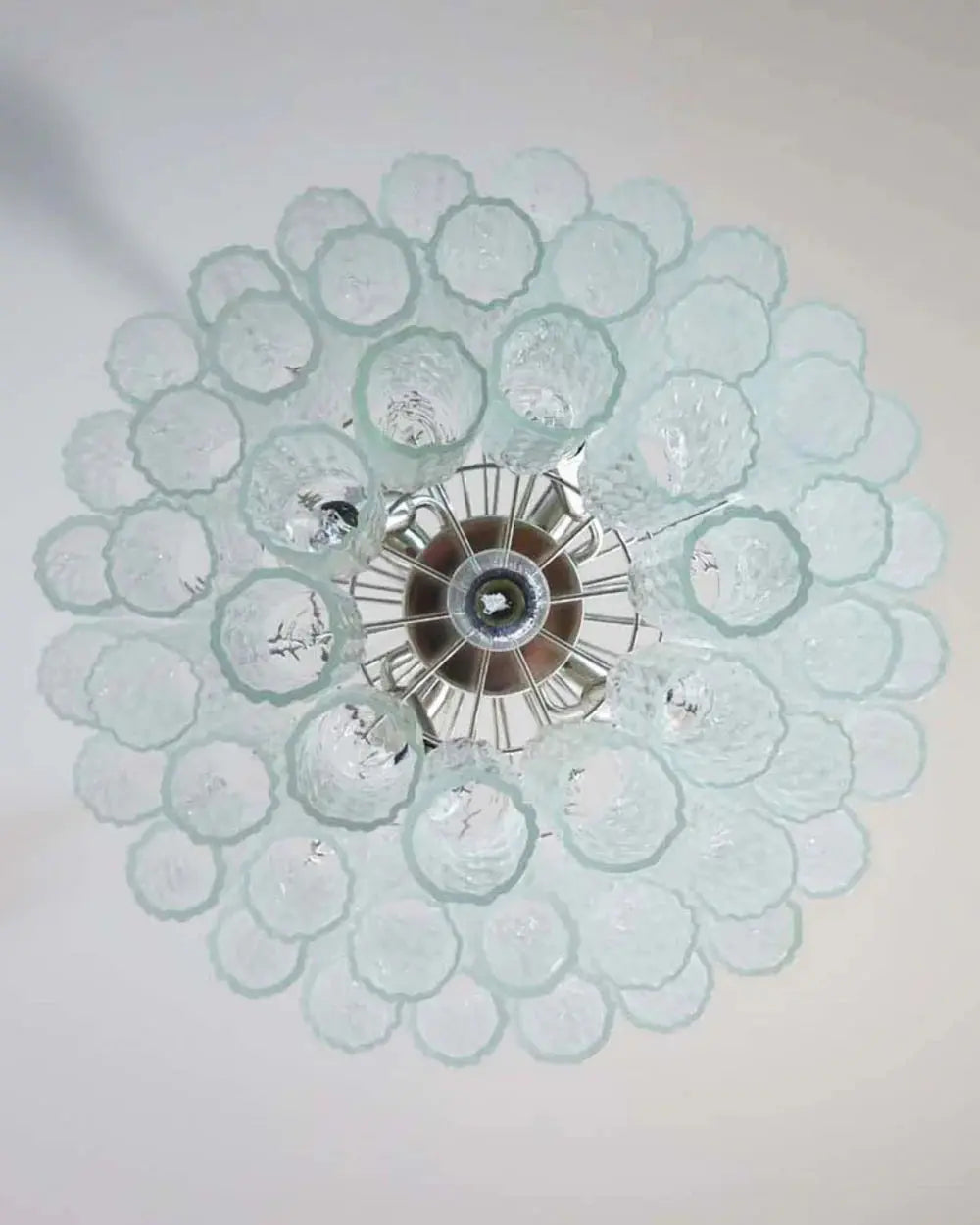 Murano Lysekrone Ice 52 Glassrør Murano Studio