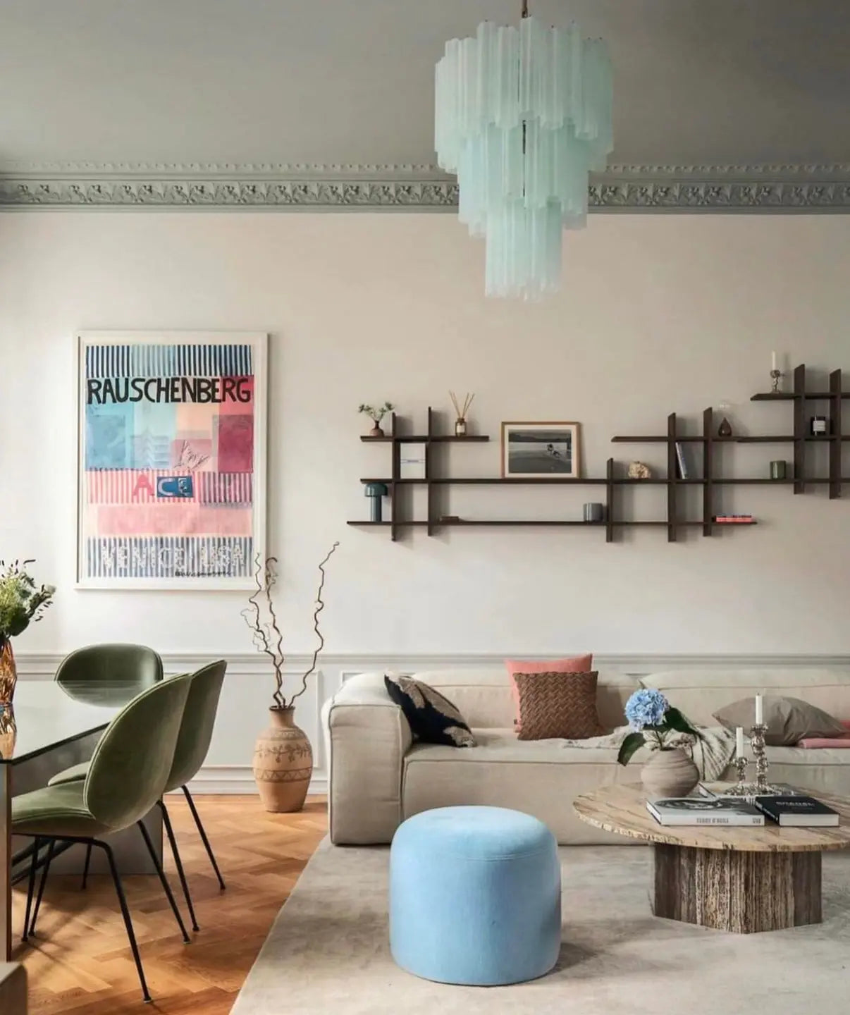 Murano Lysekrone 48 Glassrør Murano Studio