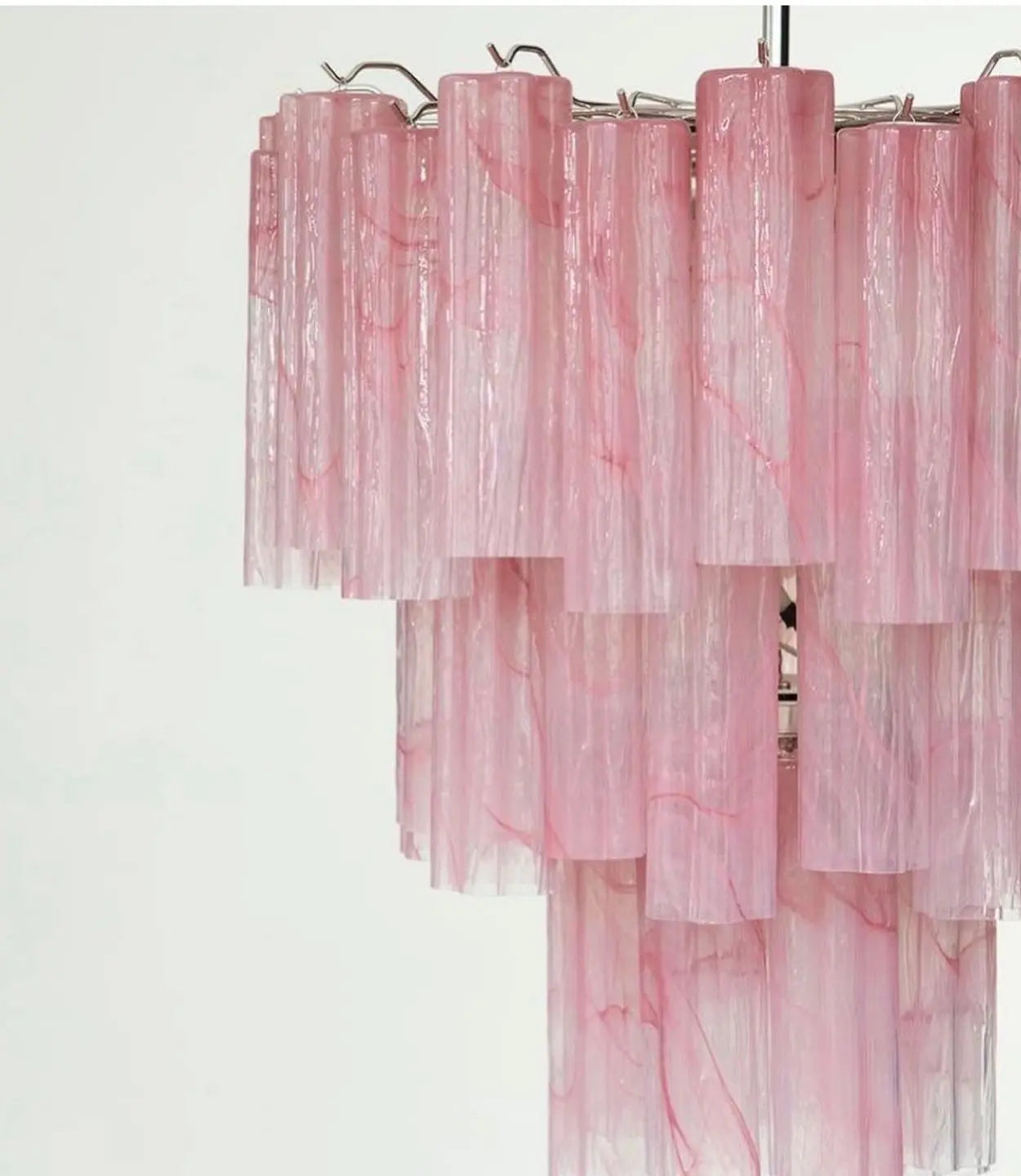 Murano Lysekrone 48 Glassrør Murano Studio