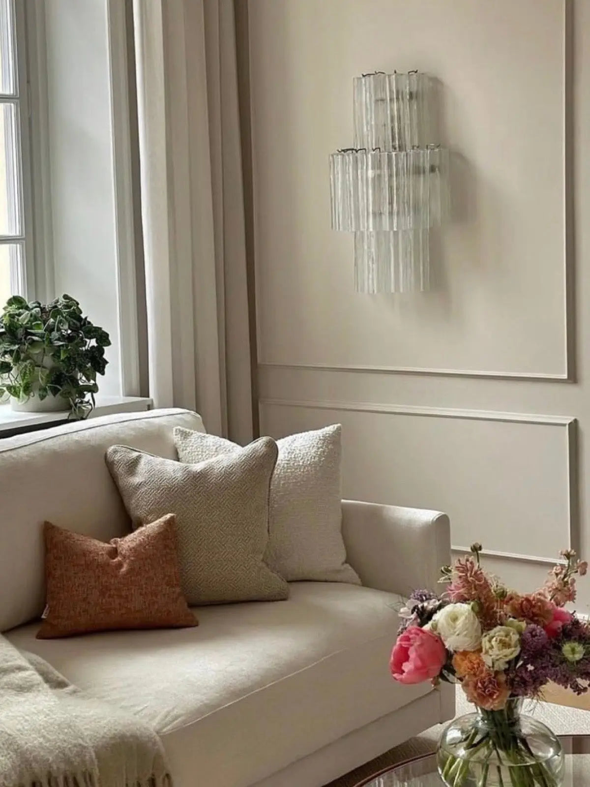 Murano vegglampe 18 glassrør (2 stk) Murano Studio