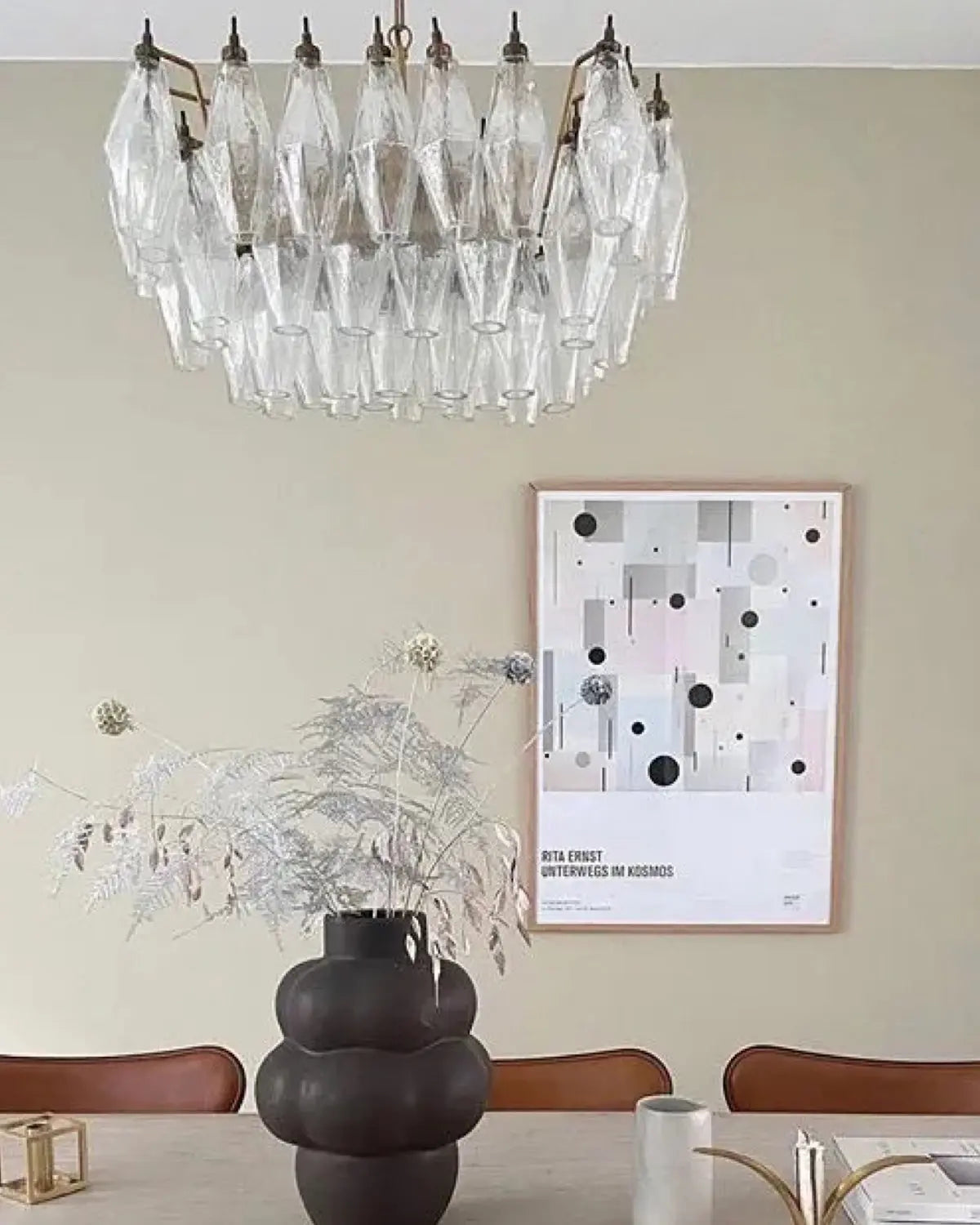 Poliedri 56 glass Murano Studio