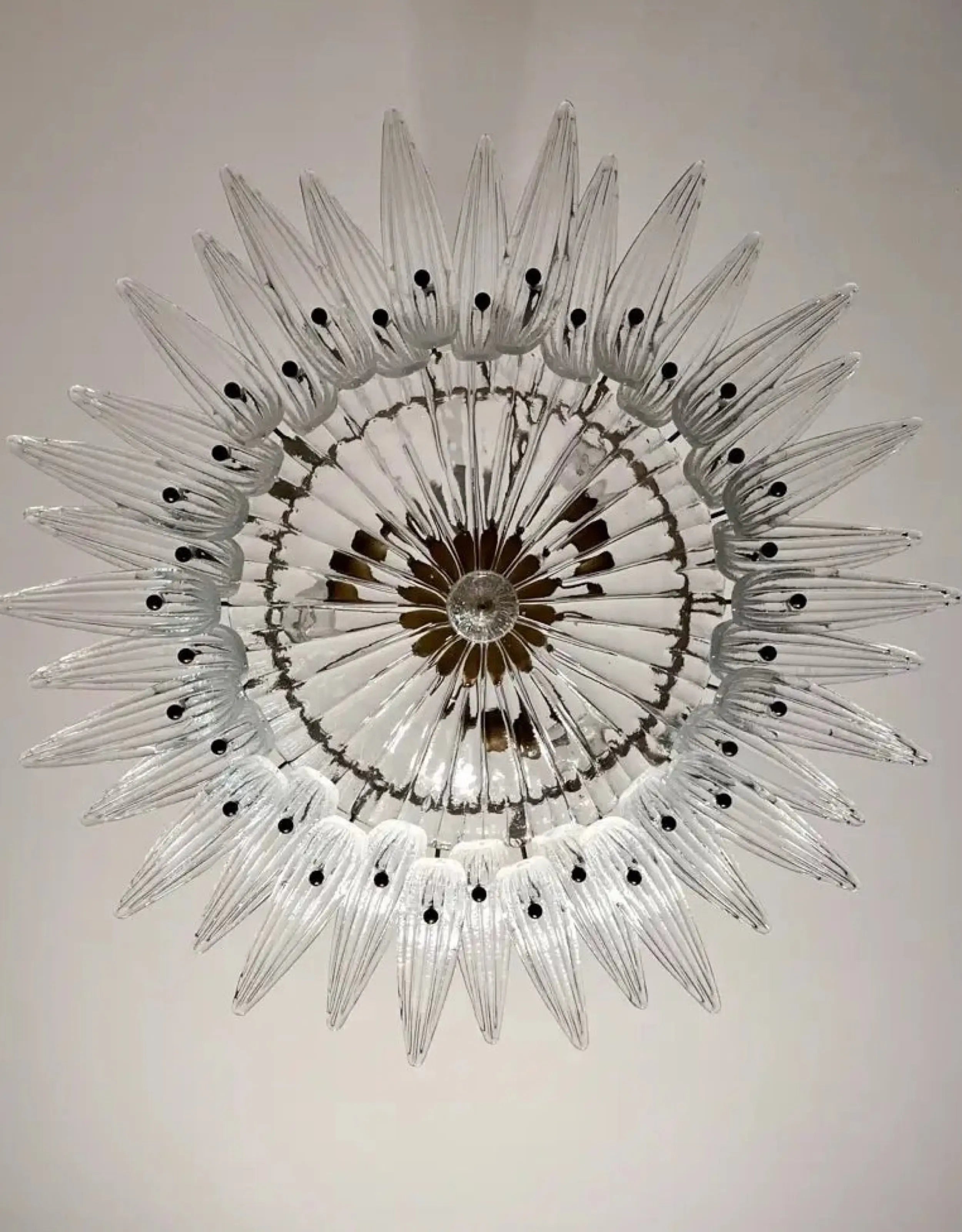 Murano Lysekrone Palmette 36 glass Murano Studio