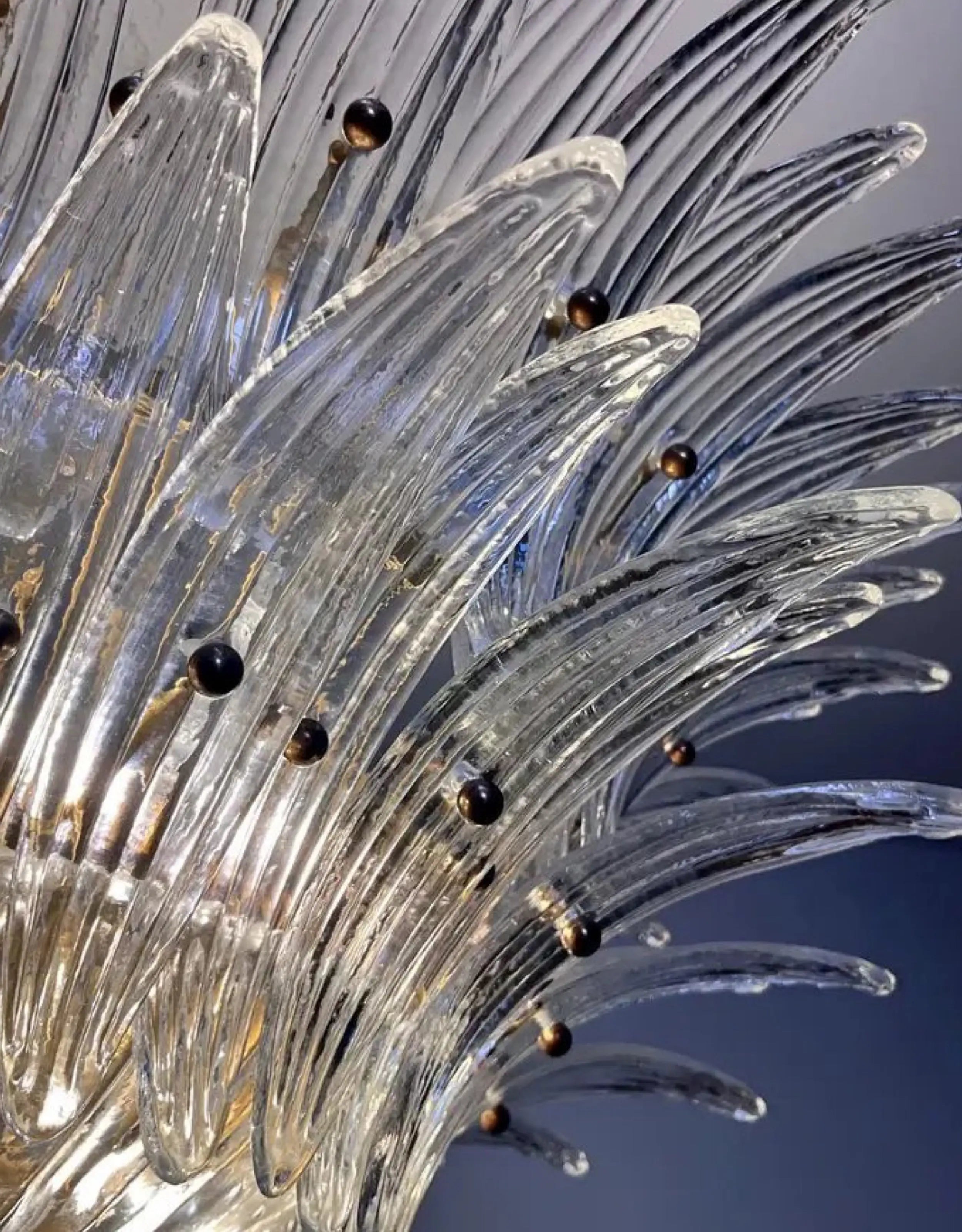 Murano Lysekrone Palmette 82 glass Murano Studio