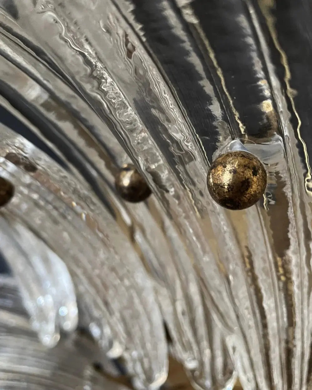 Murano Lysekrone Palmette 104 glass Murano Studio