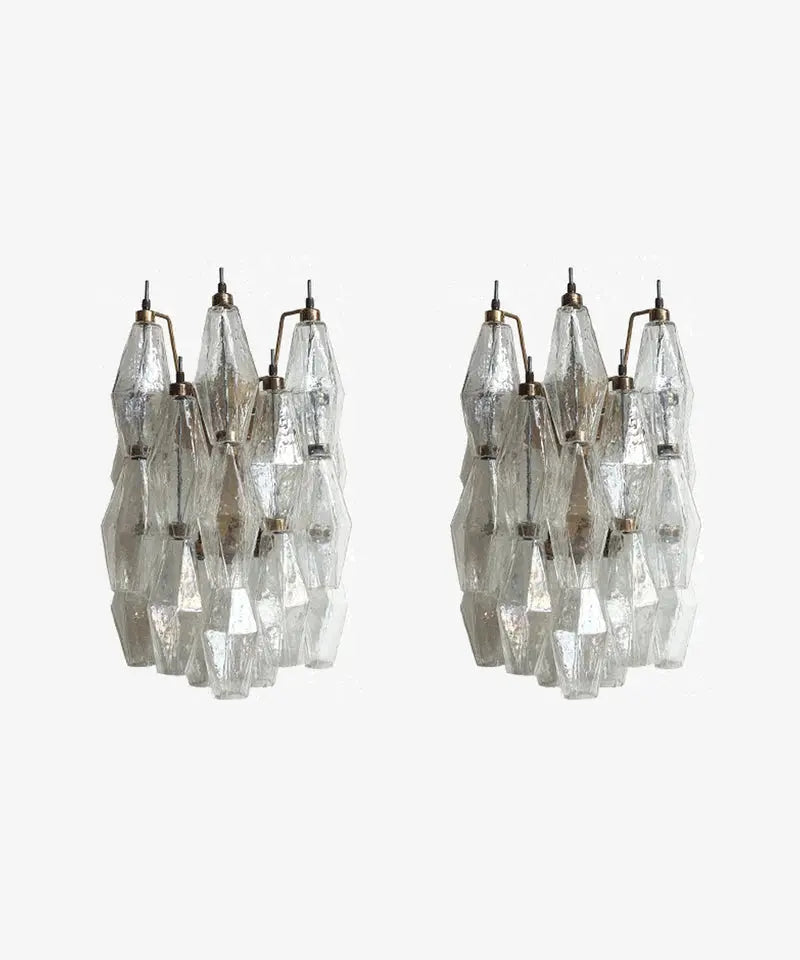 Murano vegglampe poliedri 16 glass (2 stk) Murano Studio