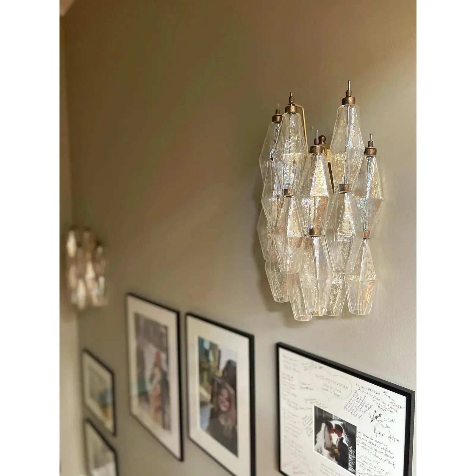 Murano vegglampe poliedri 16 glass (2 stk) Murano Studio