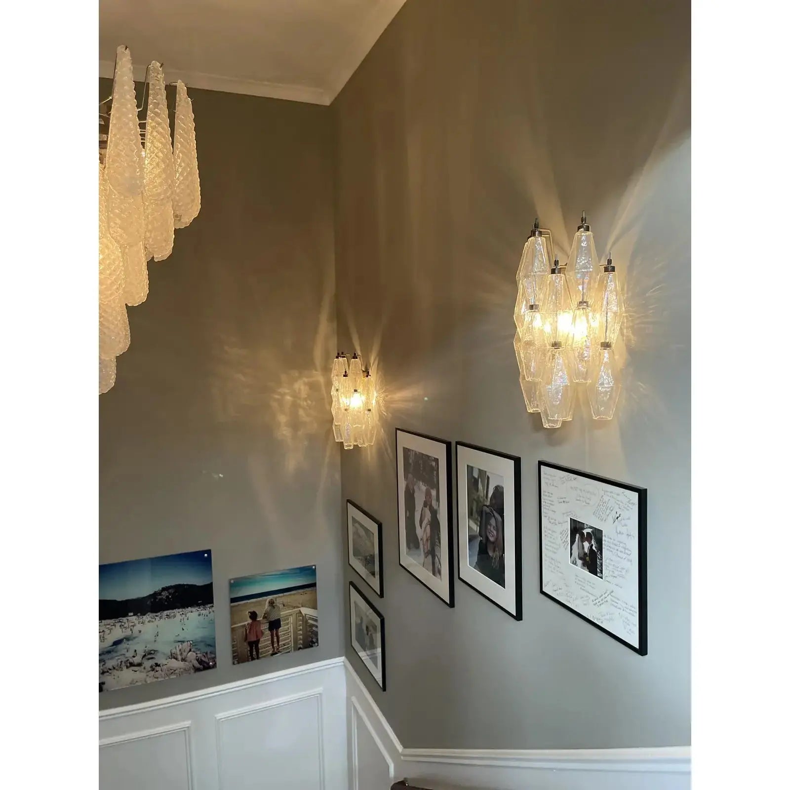 Murano vegglampe poliedri 16 glass (2 stk) Murano Studio