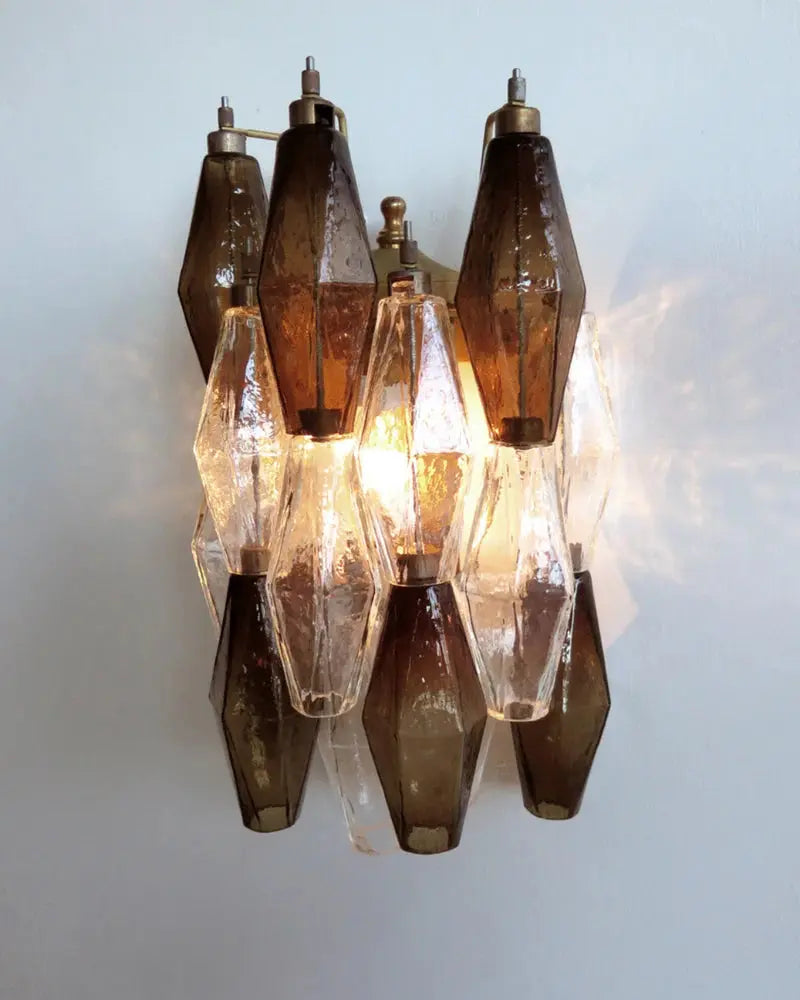 Murano vegglampe poliedri 16 glass (2 stk) Murano Studio