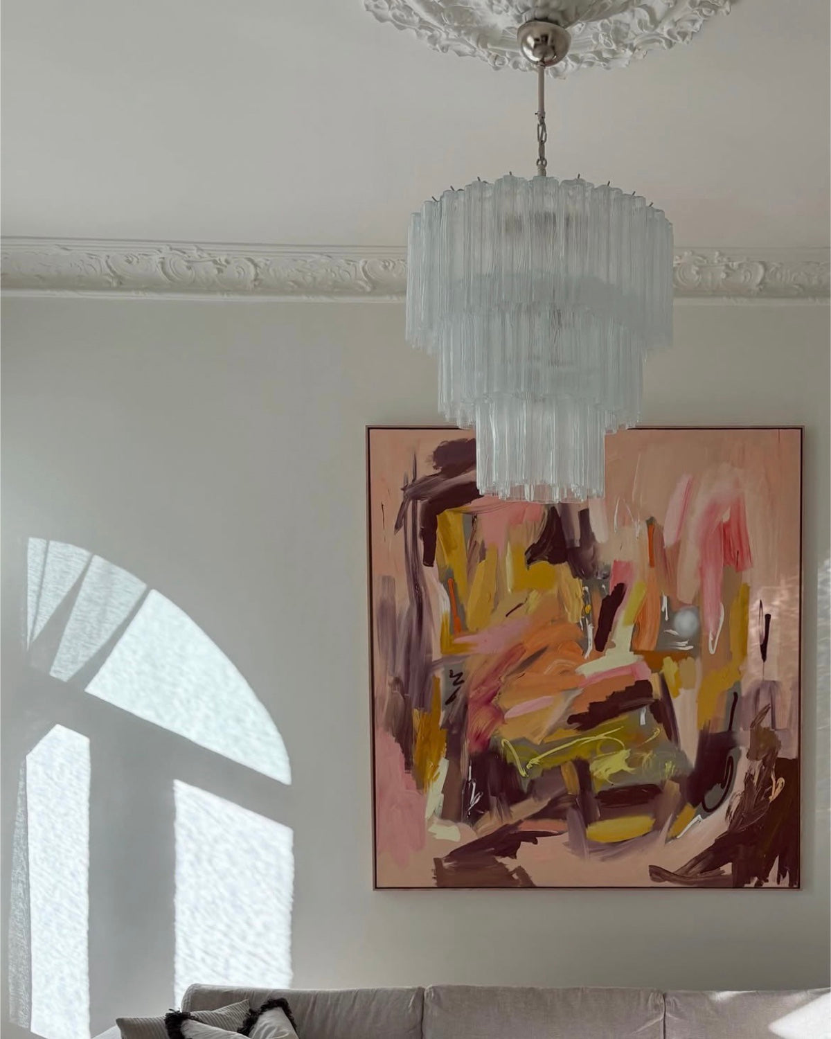 Murano Chandelier 52 Glass Tubes