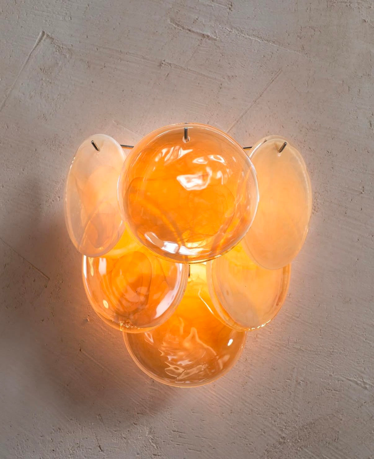 Murano vegglampe Disk 6 glass (2 stk) Murano Studio