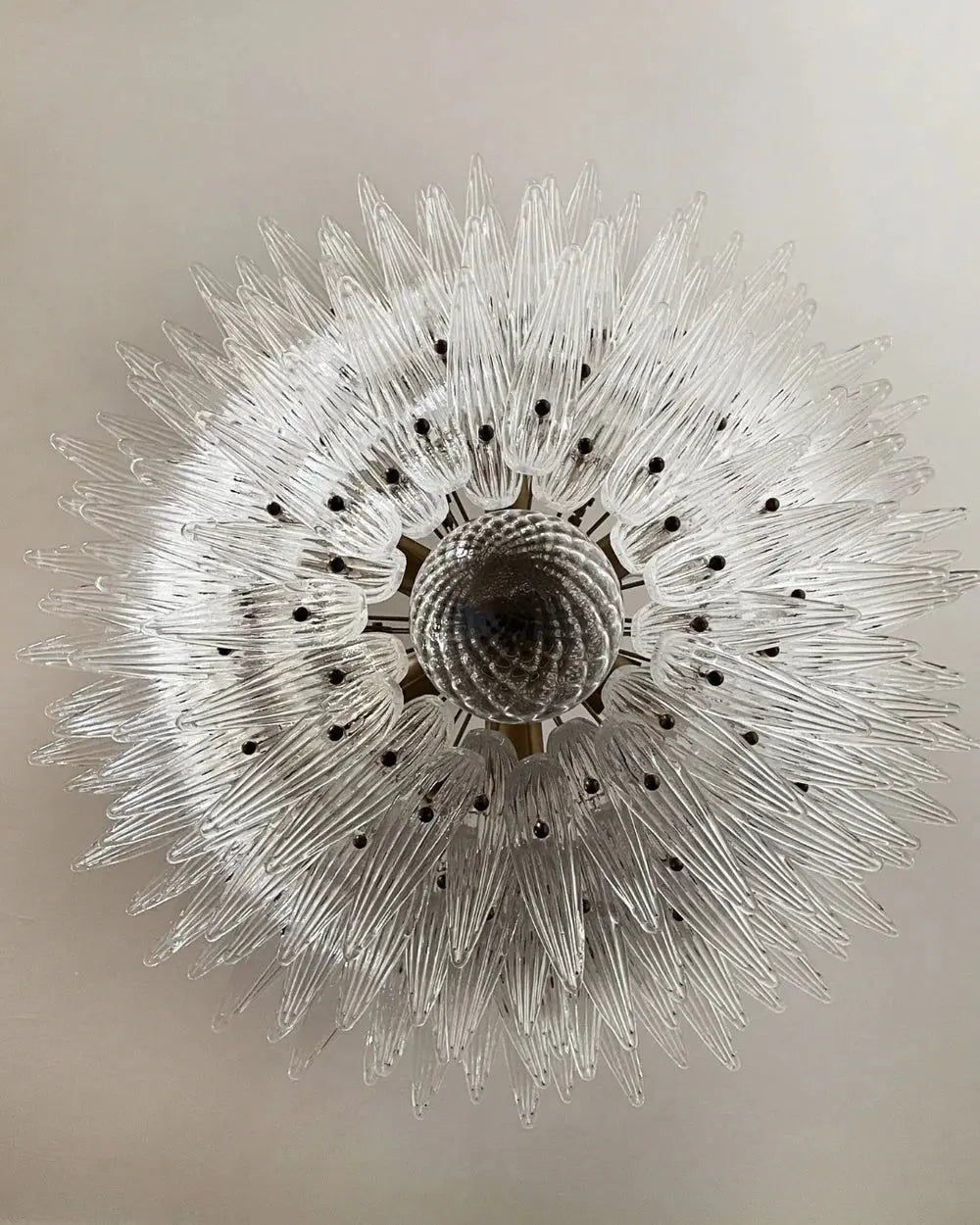 Murano Lysekrone Palmette 163 glass Murano Studio