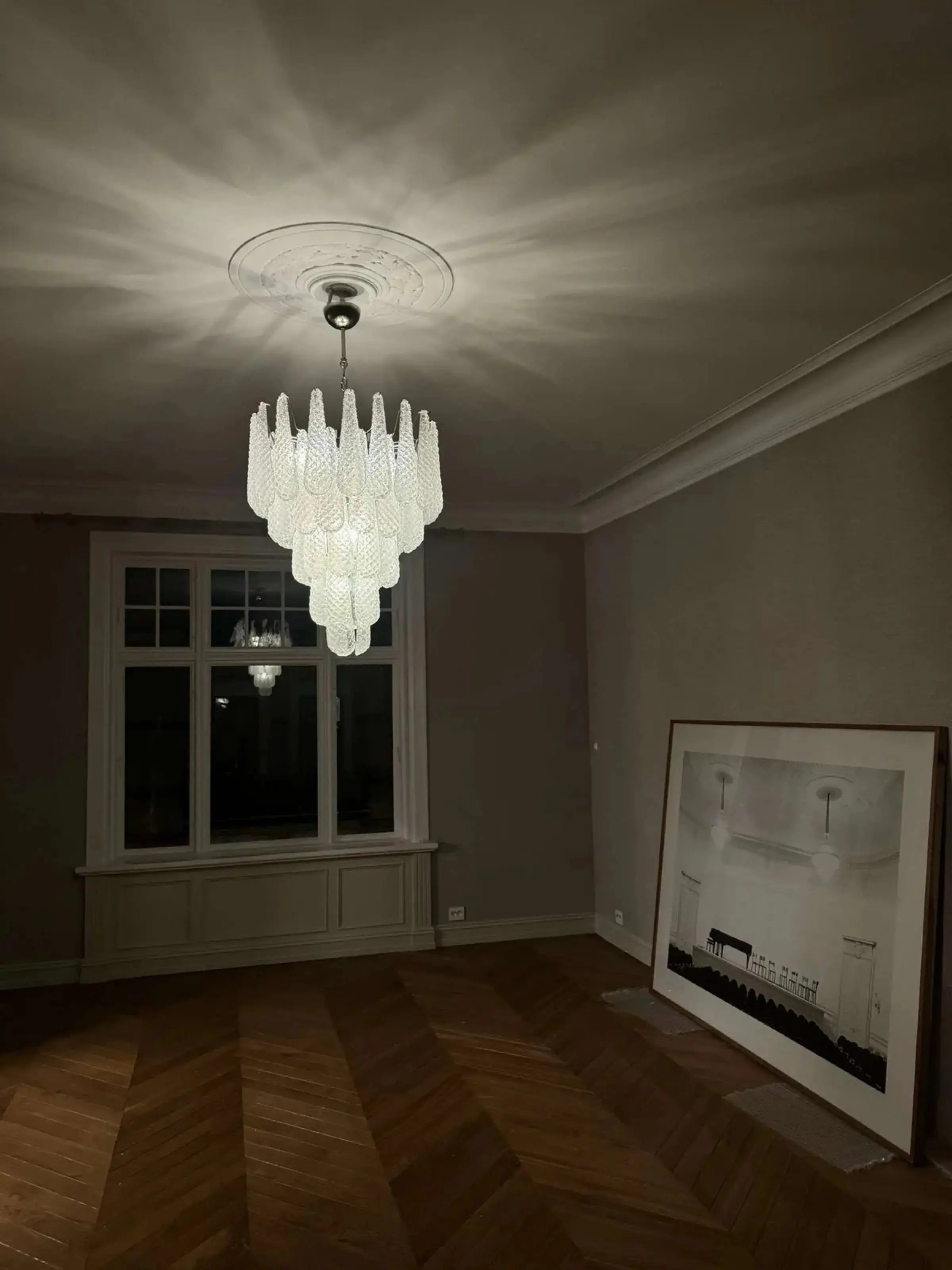 Murano Lysekrone Dråpe 52 Glass Murano Studio