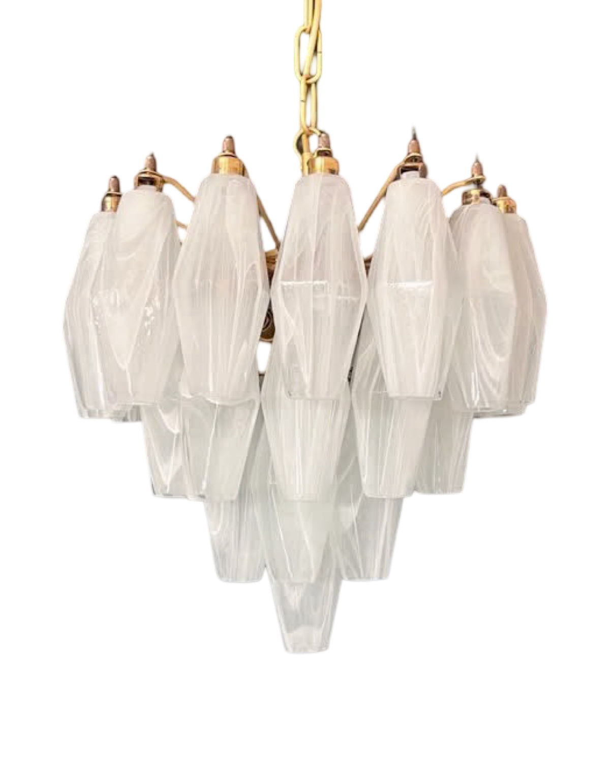Murano Poliedri Lysekrone 32 glass