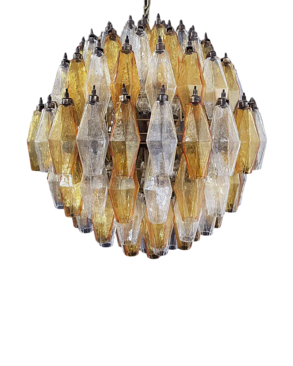 Murano Poliedri Lysekrone 140 glass