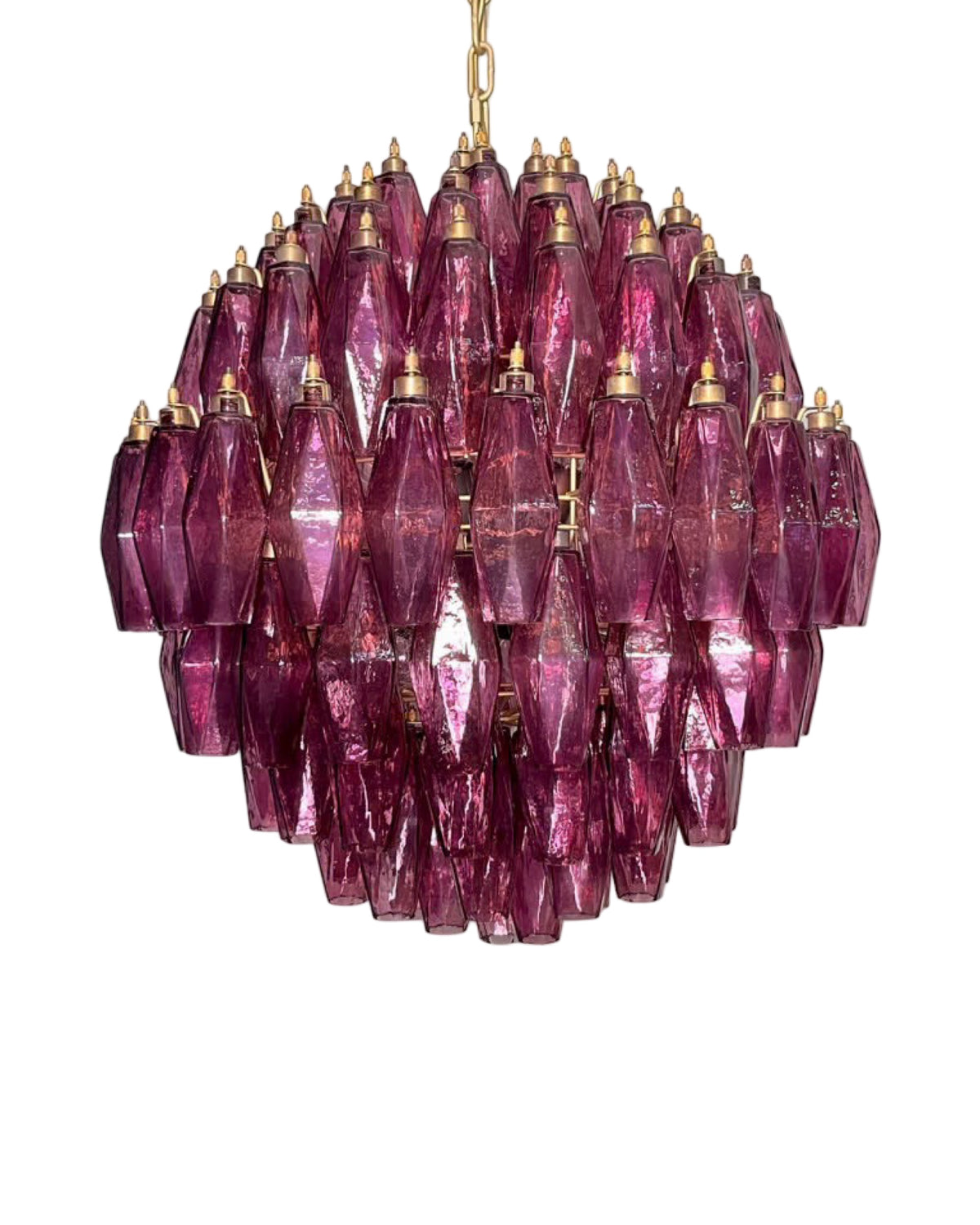 Murano Poliedri Lysekrone 140 glass