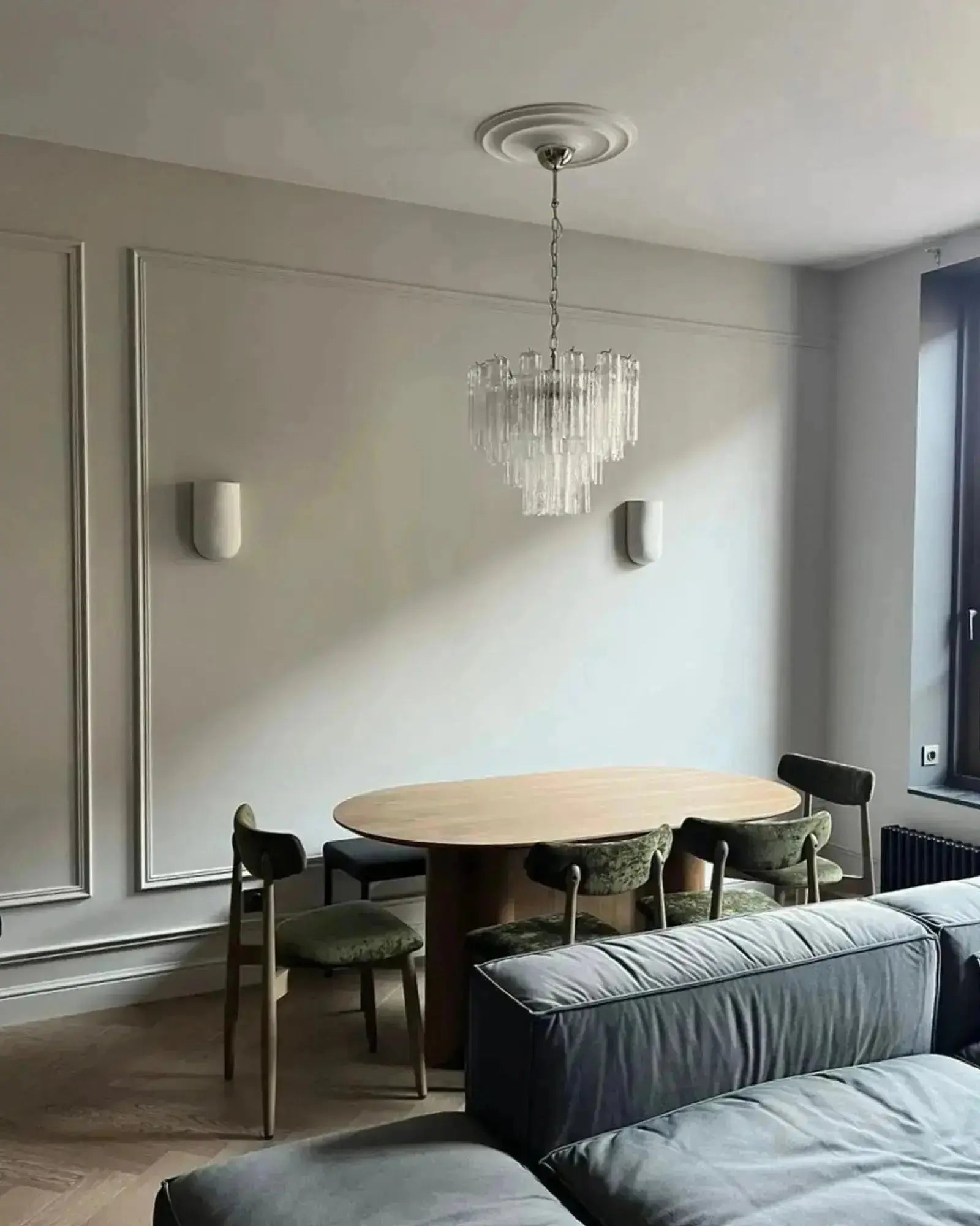 Murano Lysekrone 36 Glassrør Murano Studio