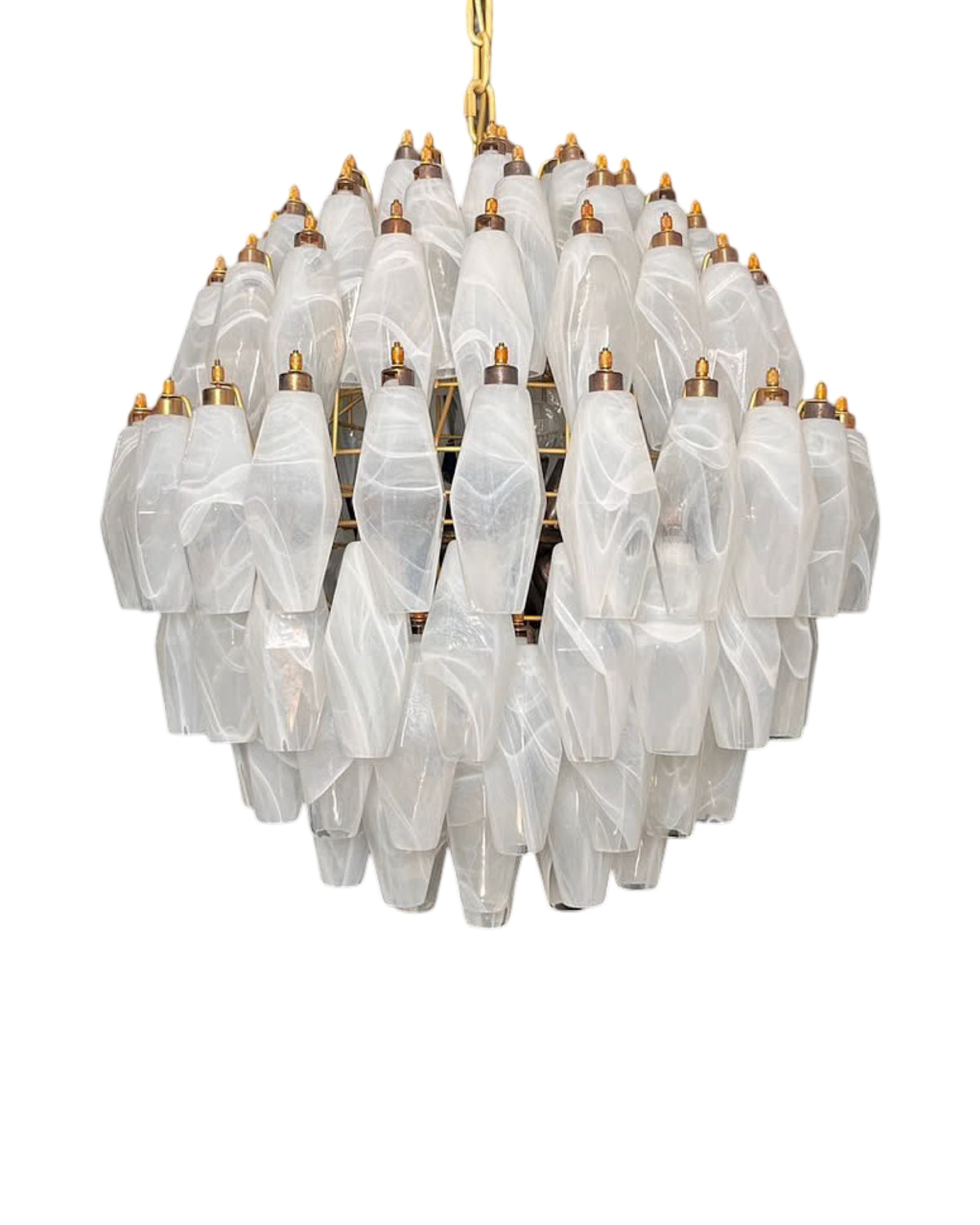 Murano Poliedri Lysekrone 140 glass