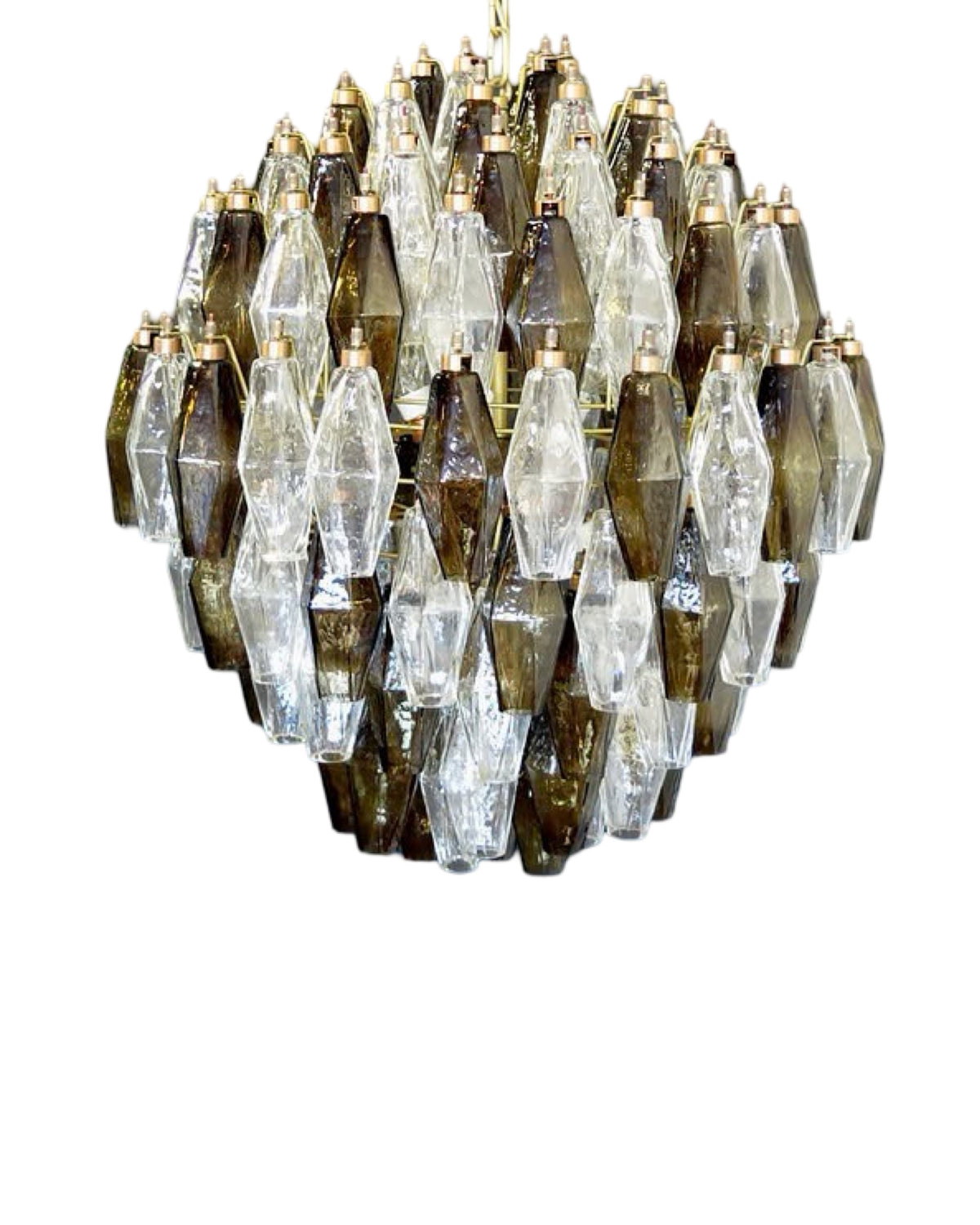 Murano Poliedri Lysekrone 140 glass
