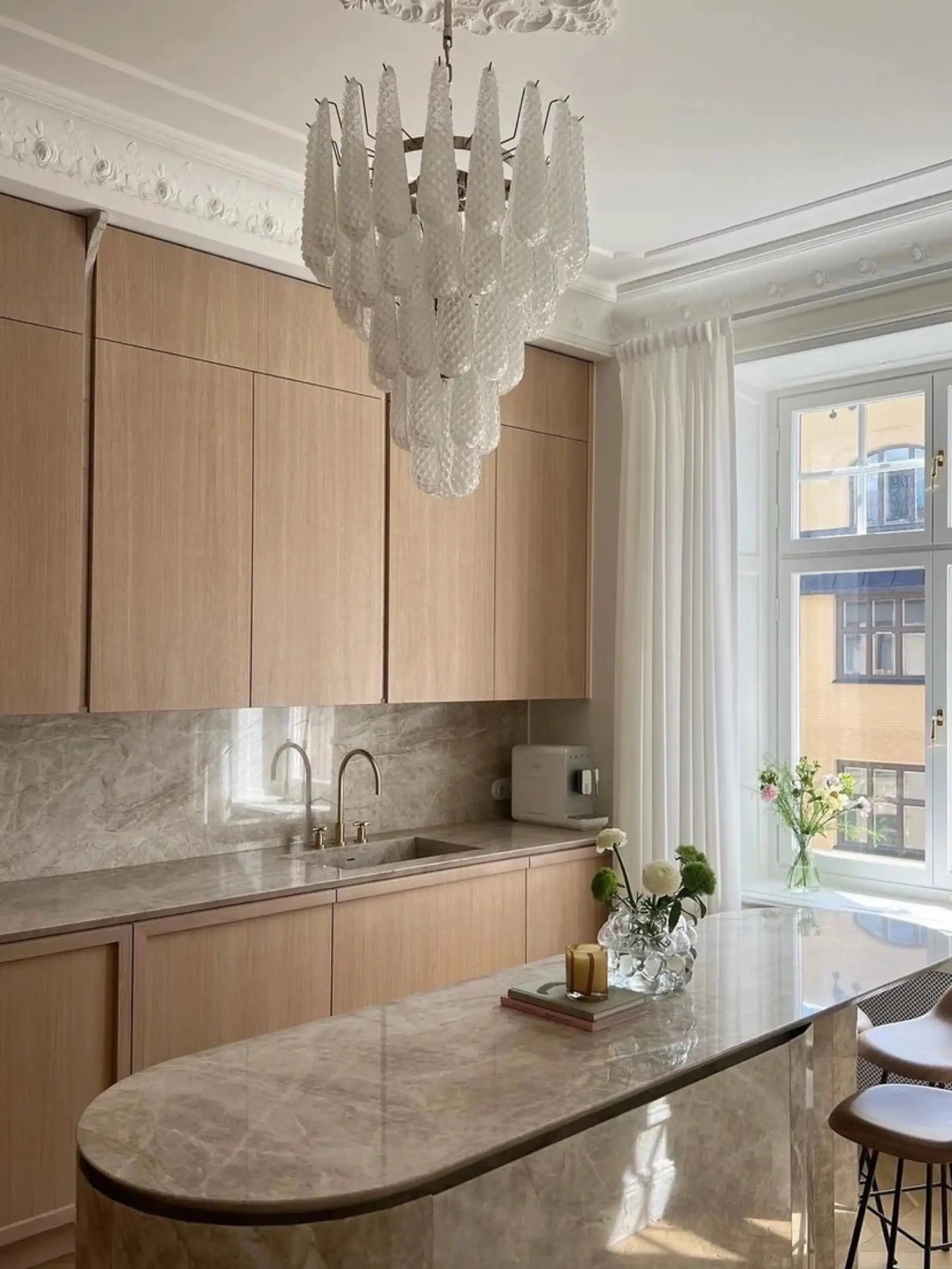 Murano Lysekrone Dråpe 52 Glass Murano Studio