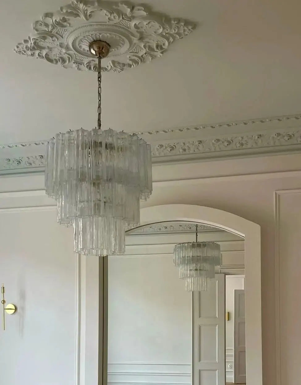 Murano Lysekrone 52 Glassrør Murano Studio