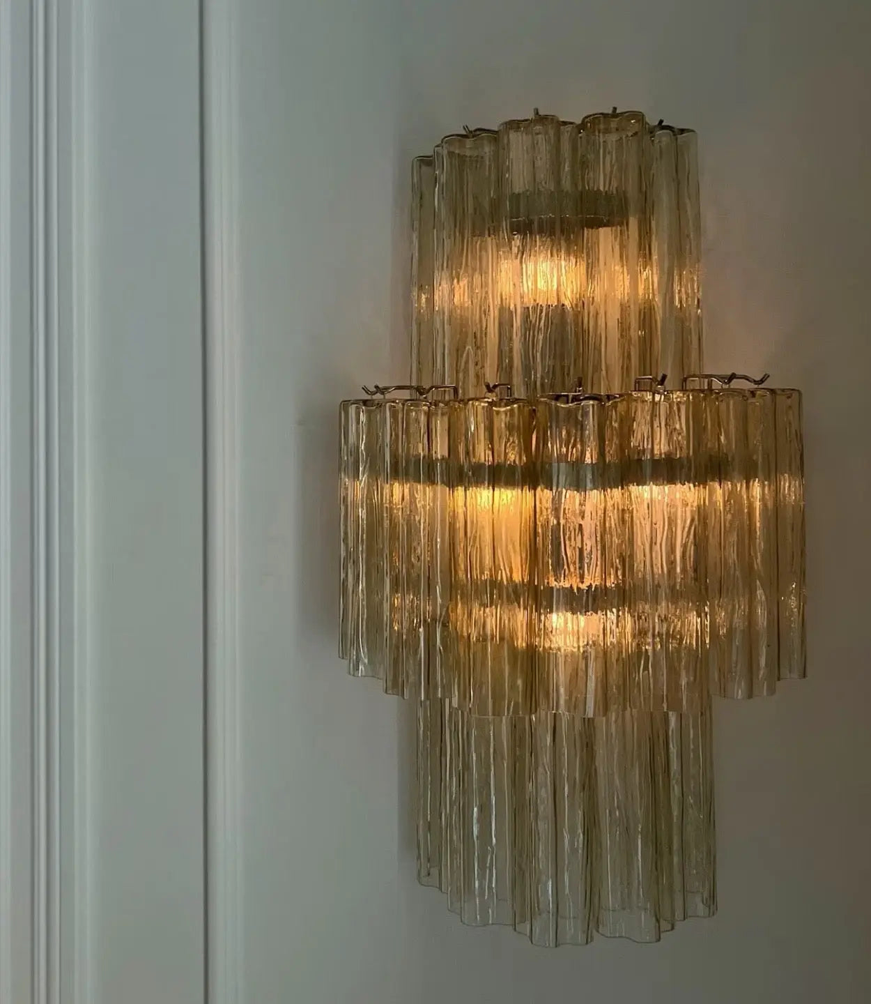 Murano vegglampe 18 glassrør (2 stk) Murano Studio
