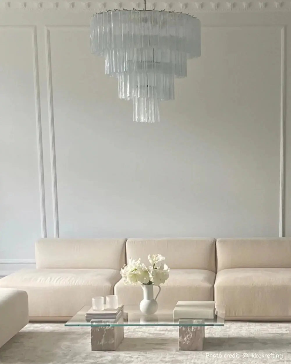 Murano Lysekrone 78 Glassrør Murano Studio