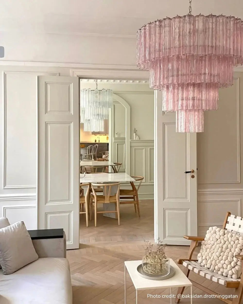 Murano Lysekrone 78 Glassrør Murano Studio