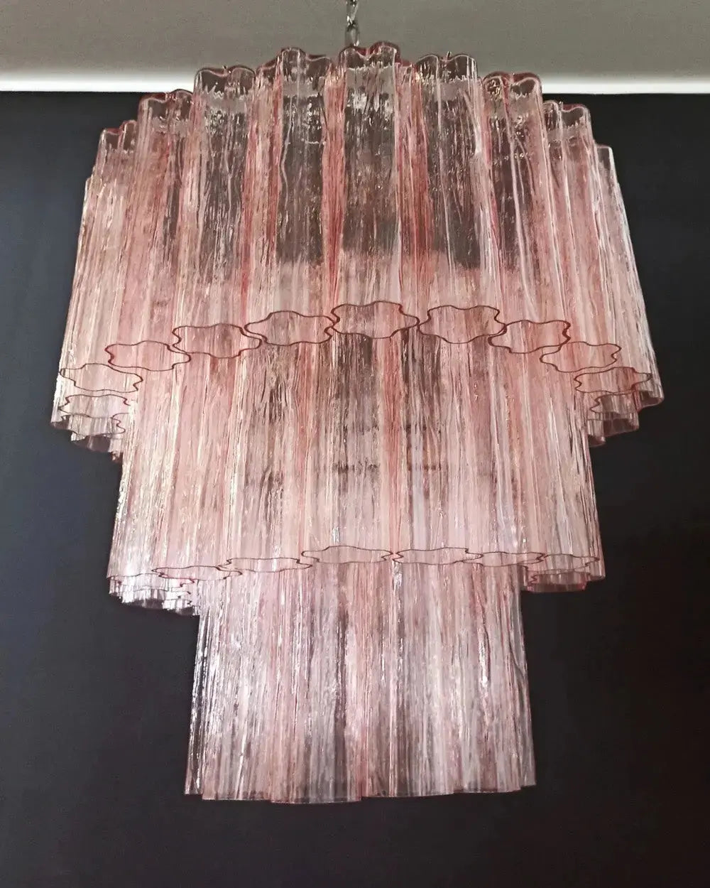 Murano Lysekrone 52 Glassrør Murano Studio