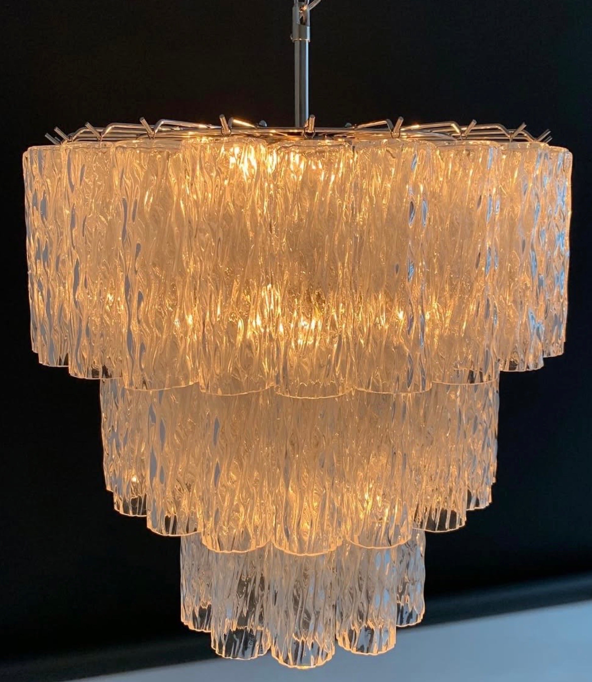 Murano Chandelier Ice 52 Glass Tubes