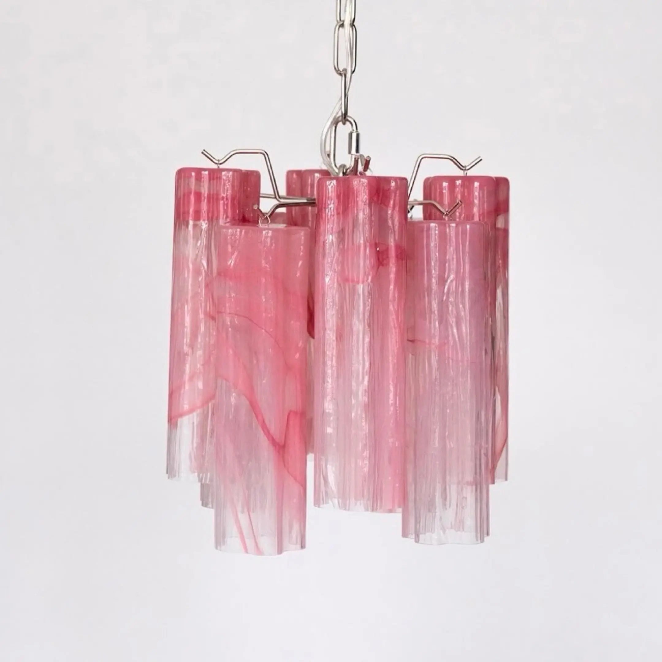 Murano Lysekrone 8 Glassrør Murano Studio