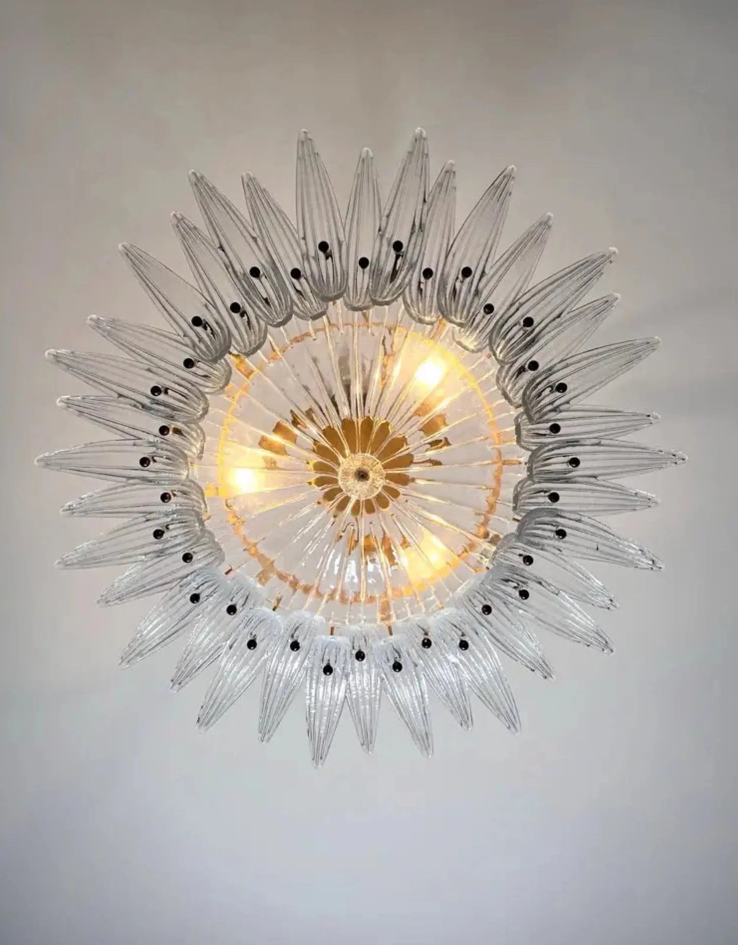 Murano Lysekrone Palmette 36 glass Murano Studio