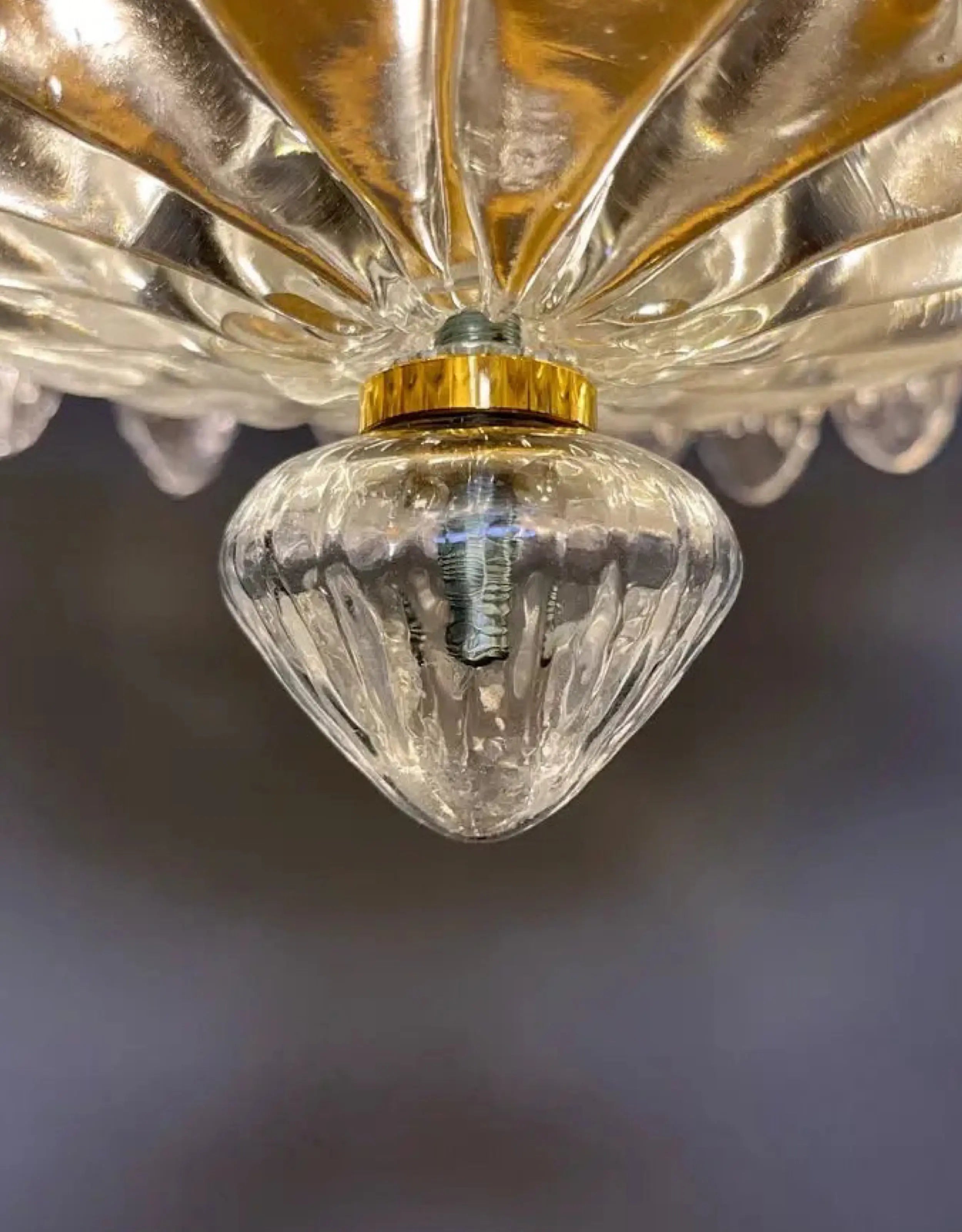 Murano Lysekrone Palmette 82 glass Murano Studio