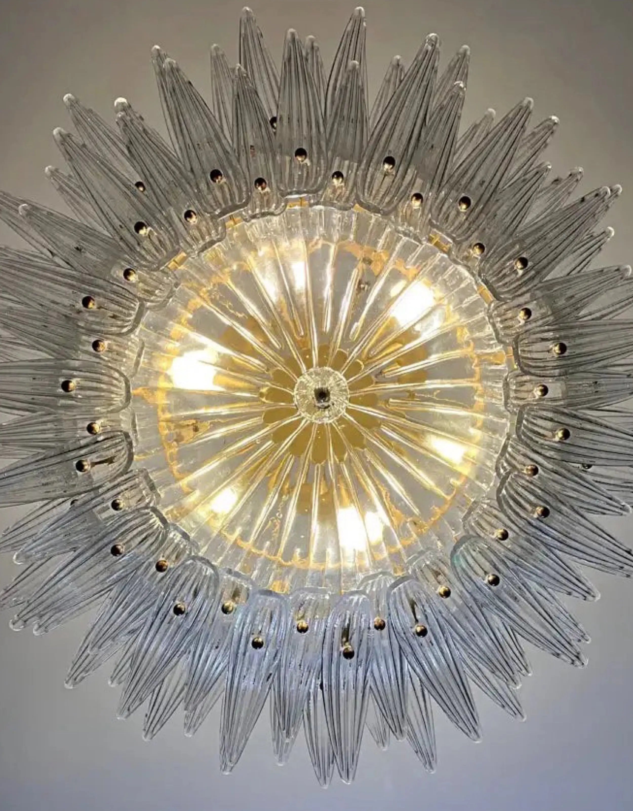 Murano Lysekrone Palmette 82 glass Murano Studio